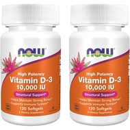Now Foods Now Foods Now Foods High-Efficiency Vitamin D-3,10,000 IU, 120 Soft Capsules, 2 Packs