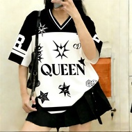 Grey Patch / Jersey Vintage Oversize Rugby Retro Streetwear Y2K Boxy Oversized Jersey