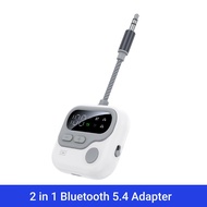 บลูทูธ2 In 1 5.4ตัวรับเครื่องส่งสัญญาณเสียงการ์ด TF เล่น3.5MM AUX พร้อมไมโครโฟนเพลงตัวรับสัญญาณ WiFi