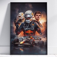 Max Verstappen Poster Formula 1 Wall Art Max Verstappen Sim Racing Decor F1 Poster Max Vestappen Fan