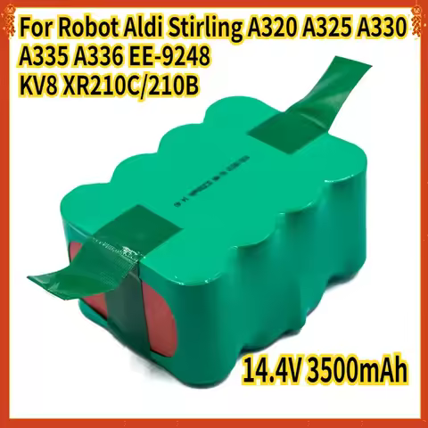 14.4V 3500mAh Rechargeable Ni-MH Battery For Robot Aldi Stirling A320 A325 A330 A335 A336 EE-9248 KV