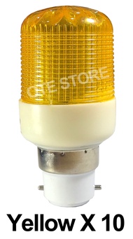 LUMIC B22 1W 12LED SLE DIM BULB (YELLOW) X 10PCS
