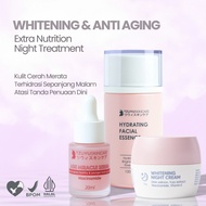 TZUYU SKINCARE Paket Cantik Whitening - Essence Serum Night Cream Glowing Anti Aging 3pcs