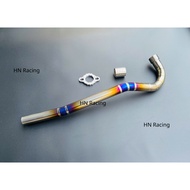 TITAN Welded Zinc Muffler For Fuled Wave 125i A110 2017 2024 Size 27 Fom Thong