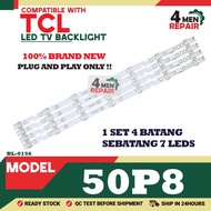 50P8 COMPATIBLE WITH TCL 50 INCH LED TV BACKLIGHT ( LAMPU TV ) BACKLIGHT TV 50" BACKLIGHT