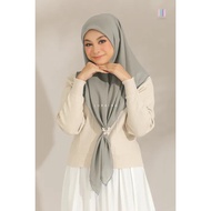 TUDUNG BAWAL CHIFFON VOIL PLAIN BIDANG 45 SULAM CROCHET | BAWAL PREMIUM CHIFFON VOILE