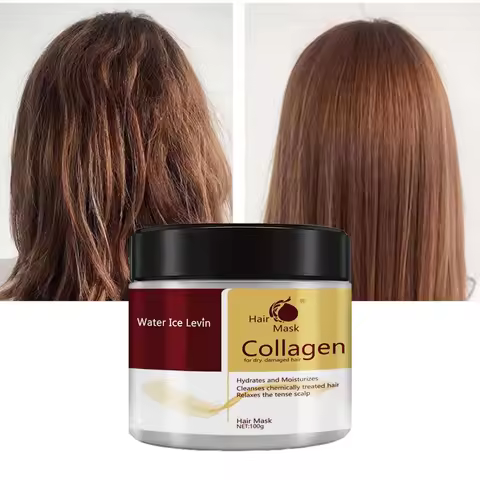 Collagen Hair Care Deep Repair Conditioning Moroccan Argan Oil Hair Mask EssenceFor Dry Damaged Hair