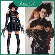 Scissorhands Edward Costume in Black Polyester for Cosplays