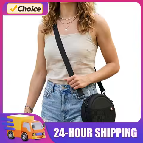 Portable CD Player Transparent Cases for 6 Inch CD Player Mini Shoulder Bags with Adjustable Strap w
