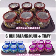 【READY STOCK】℗✉HOT SALE 6PCS CANISTER SET  / 6 BIJI BALANG KACA BEKAS BISKUT KEDAP UDARA RAYA