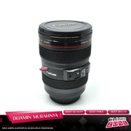 Drinking Glass Camera Lens Shape EF 24-105mm - 400ml