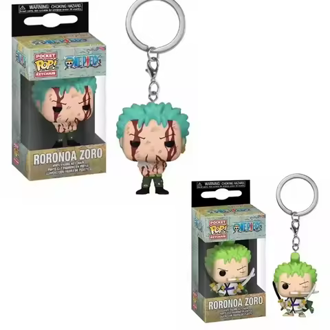 Funko POP Pocket Keychain One Piece Roronoa Zoro Kid Pendant Gift