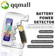QQMALL Battery Capacity Tester Digital LCD Battery Level Tester Voltmeter Tester Battery Monitor Bat