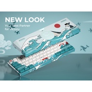 XVX M61 Coral Sea Themed 61 Keys Wireless Mechanical Keyboard