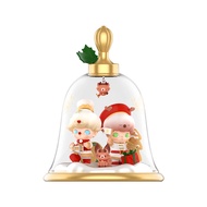 POP MART Dimoo Christmas Bell Scene Set Figurine ของขวัญวันเกิดน่ารัก