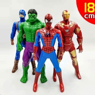 18cm Marvel Spiderman Anime Figure Toys Children Avengers Movie Spider-Man Ironman Hulk Action Figure Model Dolls