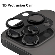 3D Protrusion Camera Protector Compatible for iPhone 14 15 16 Pro Max Lens Guard