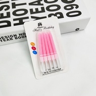 PTT Lilin Ulang Tahun 10 Pcs Lilin Ulir Metalik Birthday Candle Party Warna Warni Murah Import