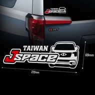 XIII TAIWAN J SPACE Family Car Sticker