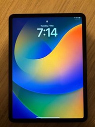 iPad Pro M1 11” 256 GB Wifi Grey + black leather cover stand