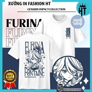 New HOT Áo Phông GENSHIN IMPACT FURINA(white) mẫu mới cực chât rẻ vô địch S-5XL