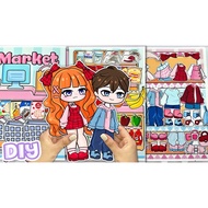 Gacha 4in1 peel-and-stick toy - Gacha commercial center - Paper doll