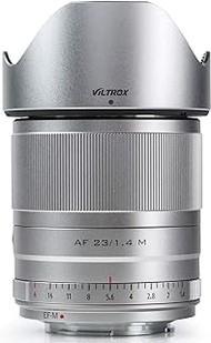VILTROX 23mm F1.4 EF-M Mount STM Autofocus Lens, f/1.4 Large Aperture APS-C Lens Compatible with Canon EOS-M Mount M50 Mark II M200 M10 M100 M3 M5 M50 M6 M60 II