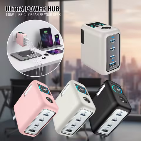 For Anker Zolo 140W Four-Port Gallium Nitride Charger Protective Silicone Cover Dust-Proof Anti-Fall