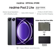realme Pad 2Lite| 4GB+128GB| 27.81cm (10.95'') 90Hz 2K Display| 8300mAh Mega Battery| Helio G99 Chip