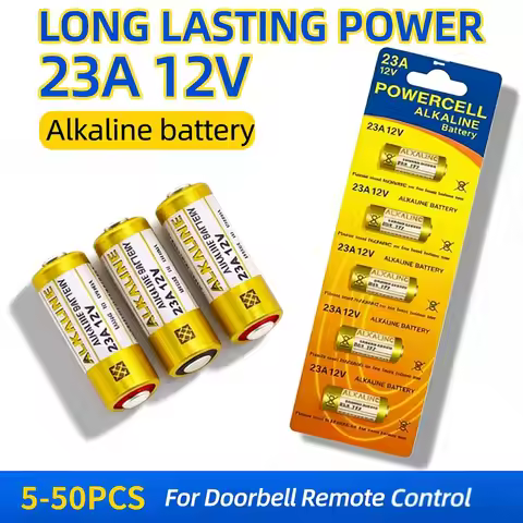 12V 23A Battery A23 L1028 E23A V23GA for Garage Door Openers Doorbells Toys Remote Controls
