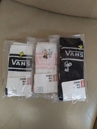 特別版 Vans x snoopy cotton blend cushion crew socks special $188/3