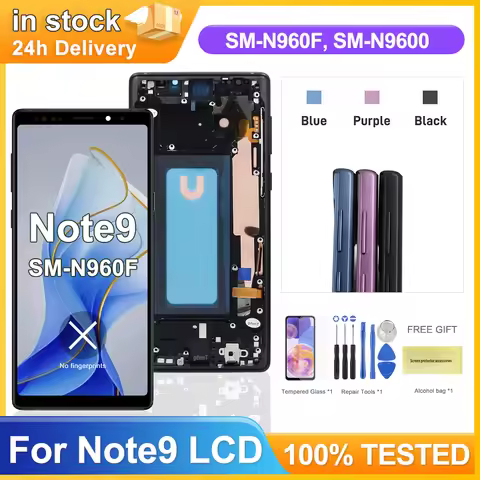 Tested For Samsung Note9 LCD Display Touch Screen Digitizer Assembly For Samsung Note 9 N960F N960U 