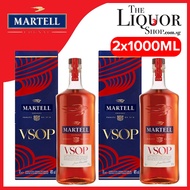 (1L- Bundle of 2 Bottles) Martell VSOP 1 Litre - Round, Refined And Balanced Blend Abv 40% (Local Agent Stock - The Liquor Shop)