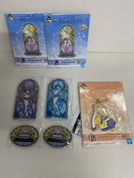 美少女戰士 Sailormoon Sailor Moon 一番賞 亞加力膠立牌土星水星 E賞2件 鐵牌匙扣 F賞1件 全新 Bandai