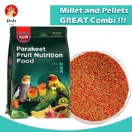 Bird Food Pellets R&M Parakeet Fruit Nutrition Food Pills for Budgie LoveBird