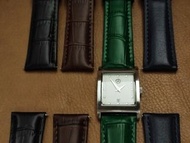 Mercedes-Benz Women's Watch Date Rectangular 平治女裝手錶 精緻錶盤日曆 罕有方形 拱形玻璃 LUXURY WATCH 配4色快拆真皮蝴蝶扣錶帶 拉掣就換到