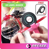 Label Tag Nama 3D Portable Label Maker Tagging Sticker Name Printer Alphabet Sticker Label Maker Name Tag Print 标签打印机