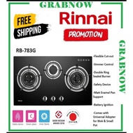 RINNAI RB-783G FLEXIHOB 78CM 3 BURNER GLASS BUILT-IN GAS HOB| Local Warranty | Express Free Delivery