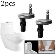 SWTDRM~2x Toilet Seat Hinges Top Close Soft Release Quick Fitting Heavy Duty Hinge