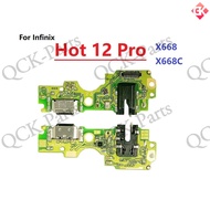 For Infinix Hot 6 6X 9 10 Play 11 2022 12i 12 Pro 20 20S USB Dock Charger Port Flex Cable Charging B