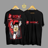 Kaos Tshirt Baju Distro Sicepat Express Motif Resi Paket Sambil Udud Nyantui Premium Terbaru