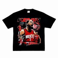 Rockets Durant Durant Durant American Basketball Retro Pure Cotton Street Loose Short-Sleeved t-Shir