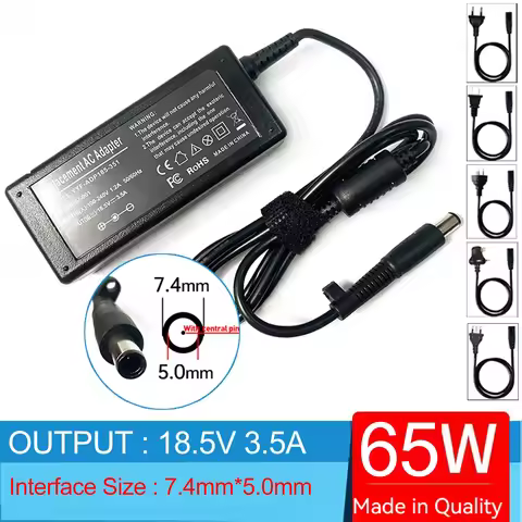 18.5V 3.5A Laptop Ac Adapter Charger For HP Compaq 6531s 6535s 6710b 6715b 6715s 6720s 6730b 6730s N