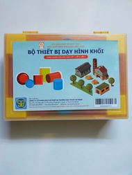 1Hộp Hình Khối Thực Hành Toán Học Sinh Lớp 1 2 3