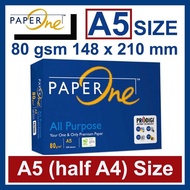A5 Paper- PaperOne A5 80gsm -(500's/Ream)