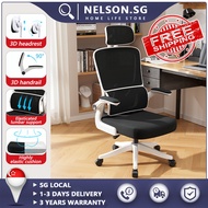 NELSON Ergonomic Office Chair Computer Desk Chair Breathable Mesh Chair High Back with Dynamic Lumbar Support Height Adjustable 3D Headrest