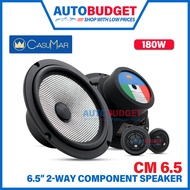 CasuMar 6.5 Inch Perodua Proton Honda Toyota 2Way Component Car Speaker Universal Audio Kereta Pintu
