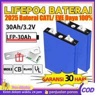 【30Ah CATL/BYD Baru Lifepo4 Baterai】3.2V 30Ah lifepo4 Baterai cell Lithium iron phosphate deep cycle