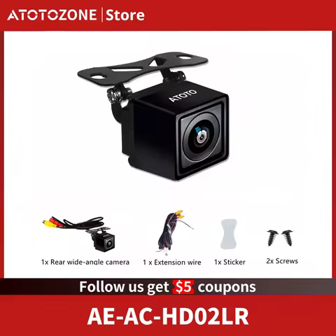 HD02LR 720P Live Rear view Camera 150° Backup Parking Assist Camera NightVision/Waterproof Compatibl