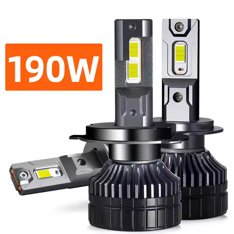 Powerful 190W Super Bright Car LED Headlight Bulbs H1 H7 H4 H11 H8 9005 HB3 9006 HB4 D2H D1S 6000K W